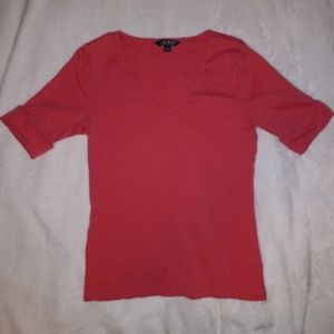 LAUREN RALPH LAUREN V-NECK. WOMENS SIZE M.